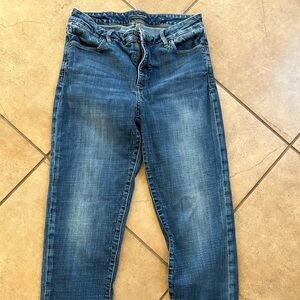 Lucky Brand Blue Denim Haden Skinny Jeans, size 10
